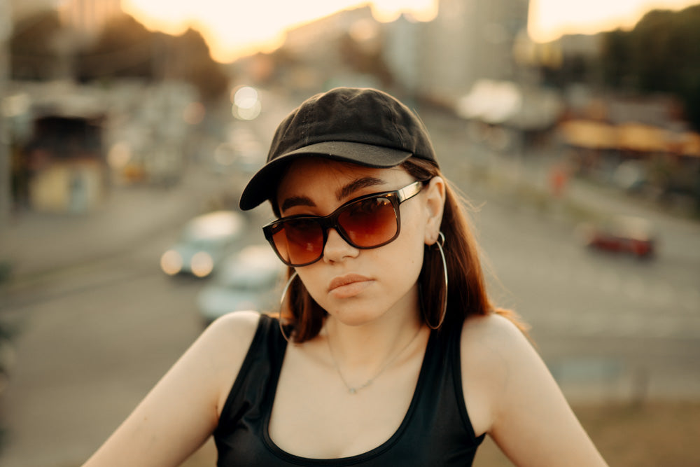 A great urban look using our wayfarer for women