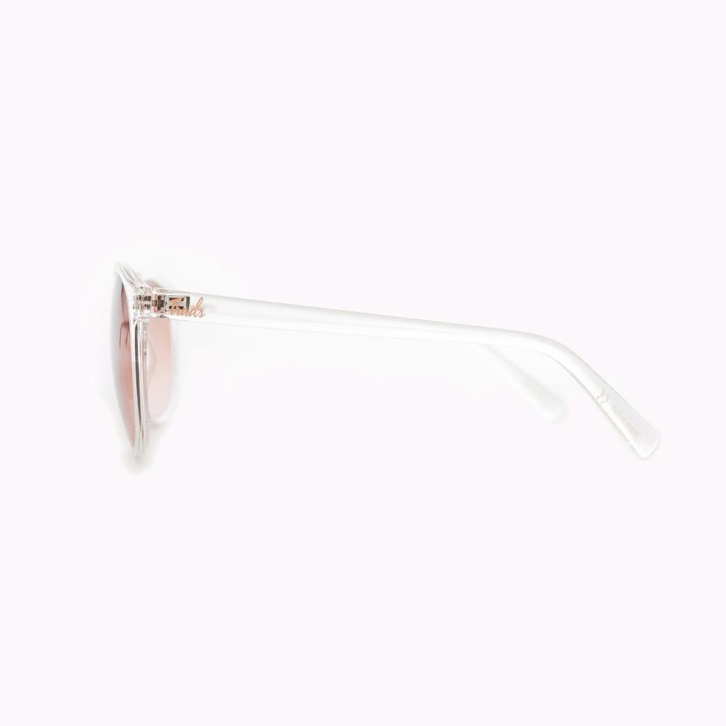 Transparent framed sunglasses for women
