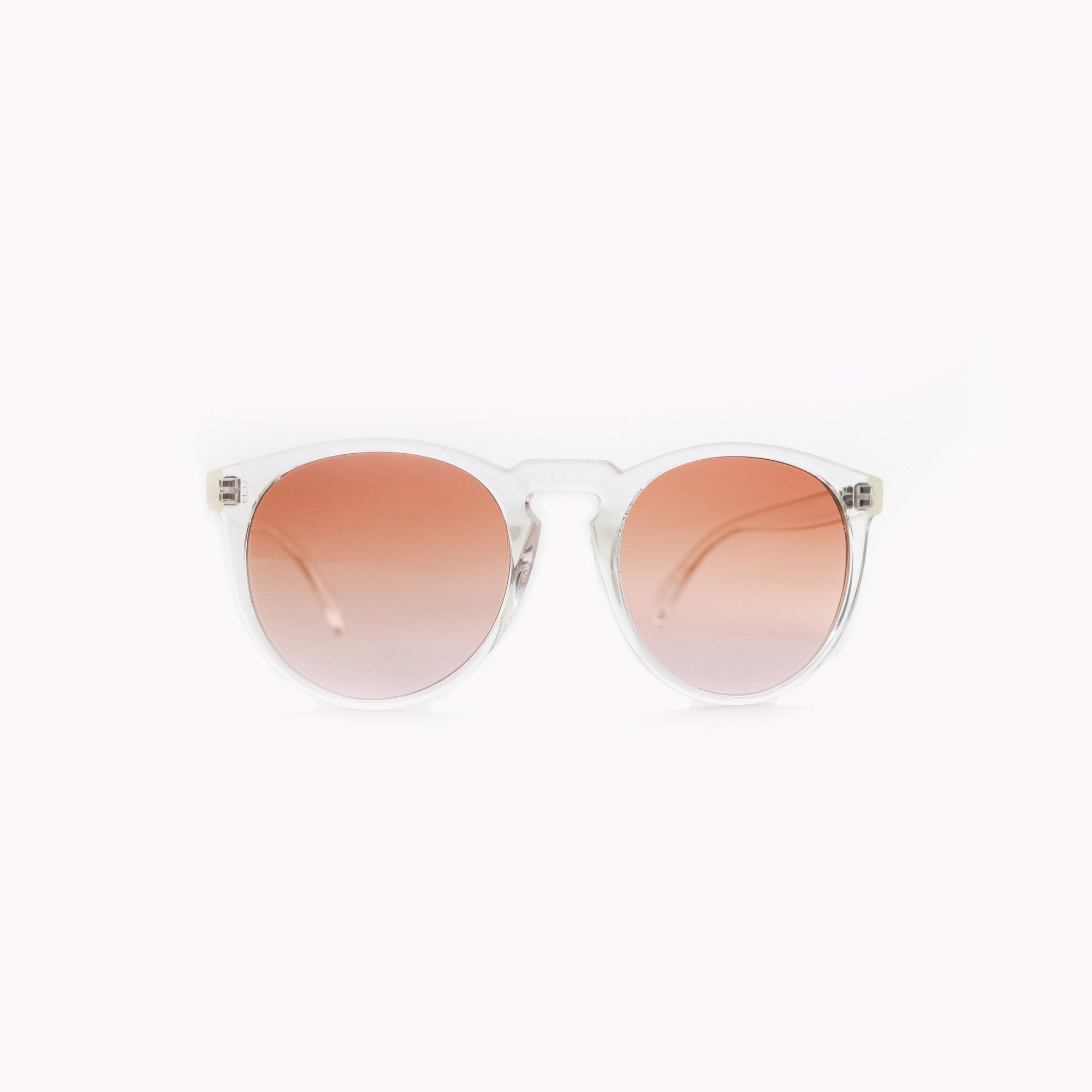 Italian crafted sunglasses with an oversized and clear frame